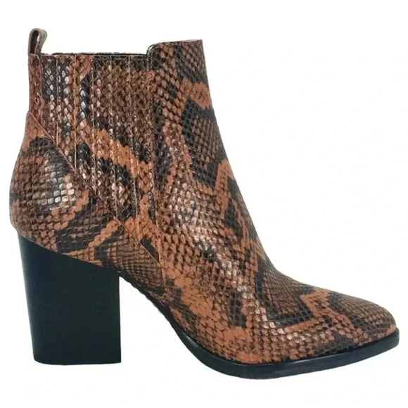 Marc Fisher LTD Alva Leather Womens Ankle Boots Size 9.5M - Picture 3 of 15